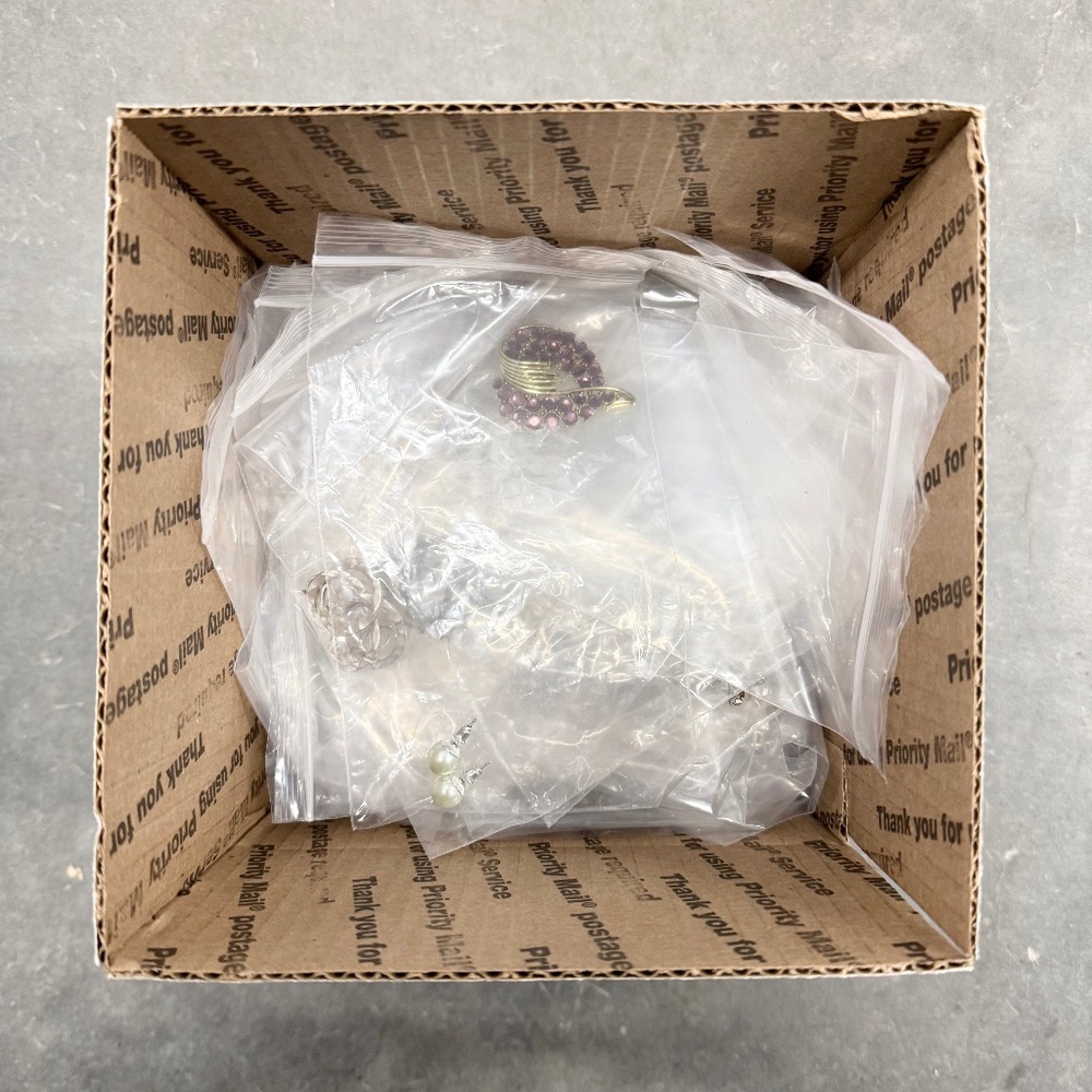 Bulk Jewelry Box 2 Pounds 4 Ounces Variety Craft Wearable Fashion Mystery Fun